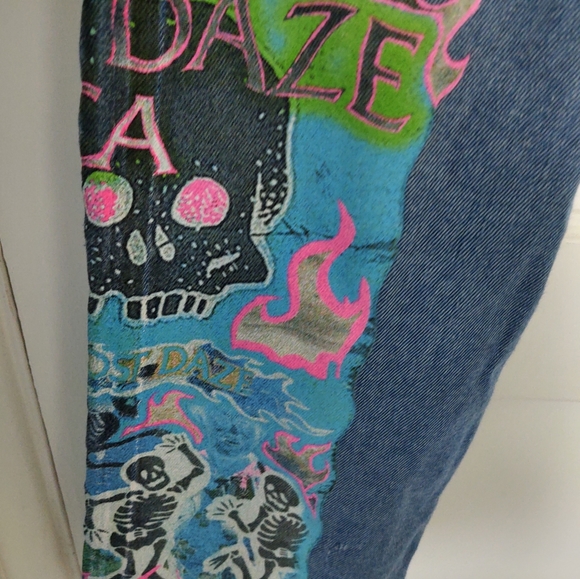 Lost Daze CA Jeans Mit Design Blau in Blue - Picture 5 of 12